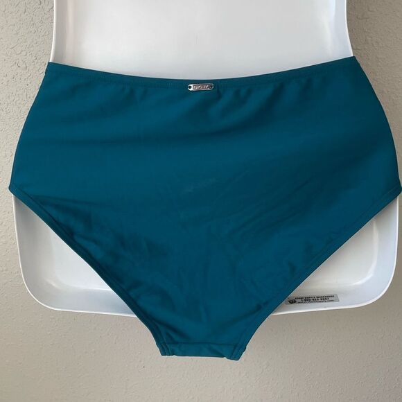 NWOT DKNY Blue Bikini Bottoms Size M - Picture 2 of 4